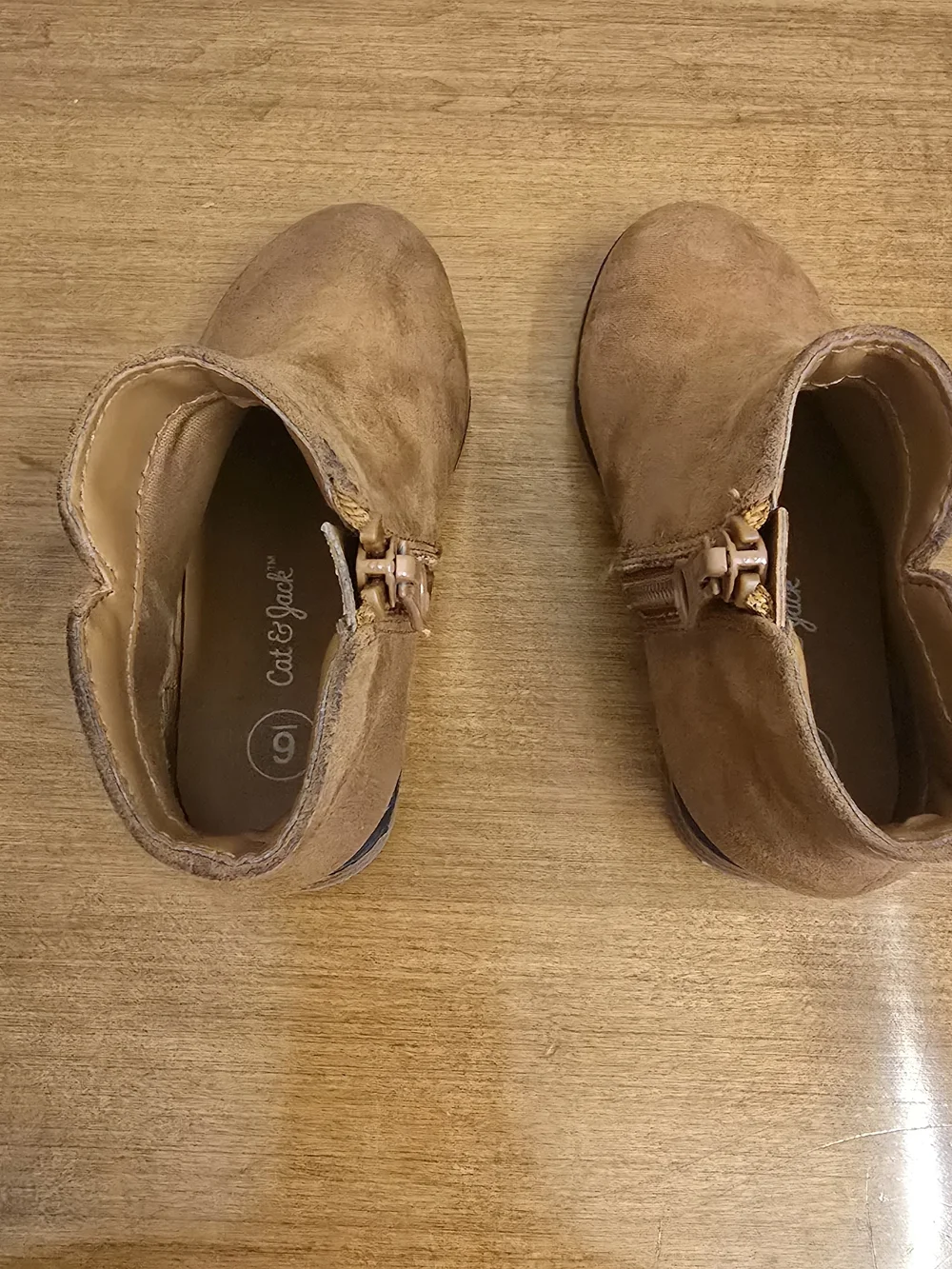 Cat&Jack ,Toddler, 6, Tan Suede Ankle Boots